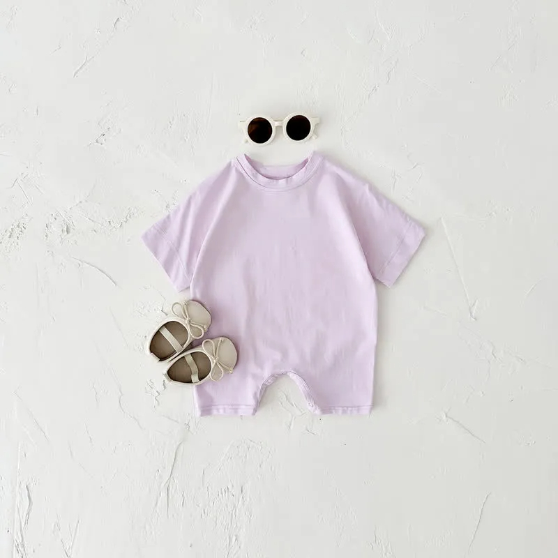Baby Solid Color Causal Romper