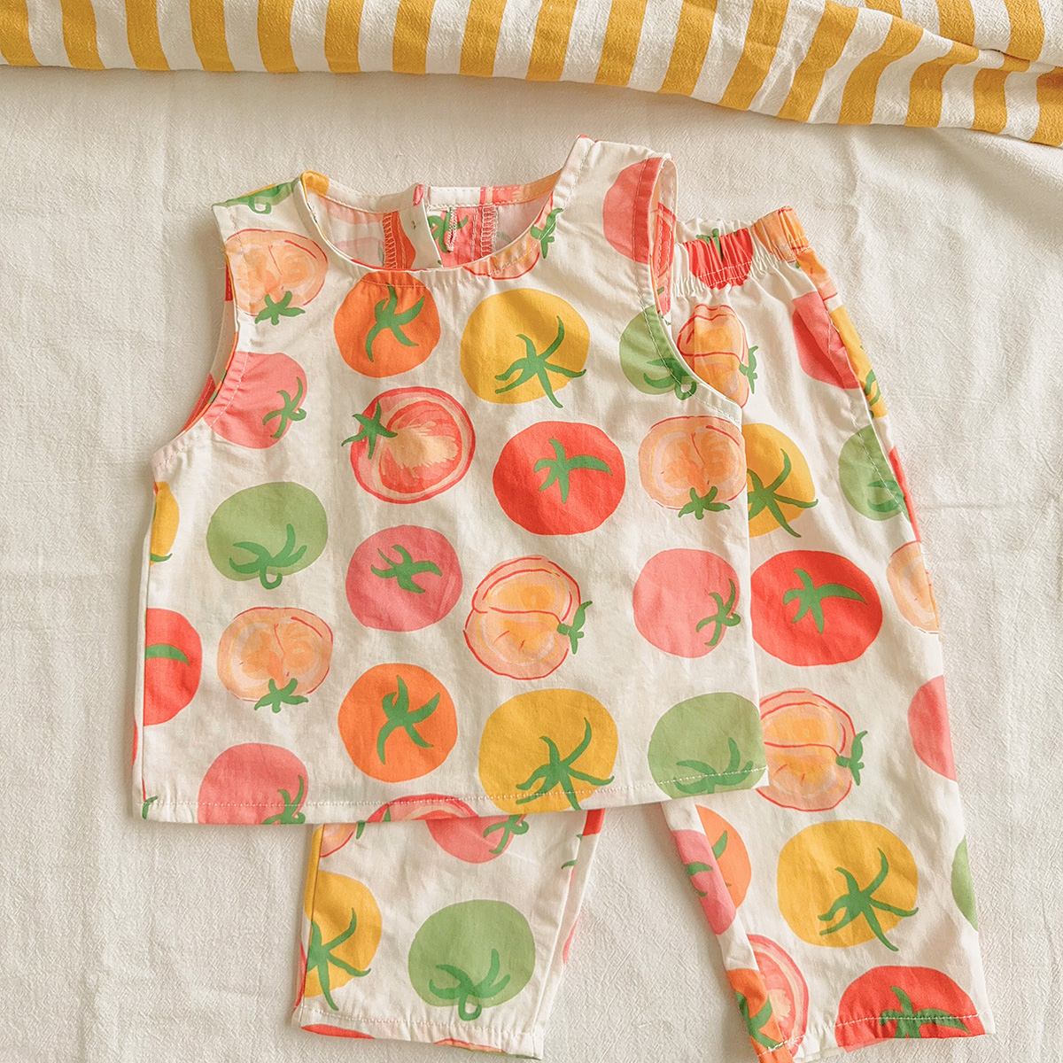 Baby Toddler 2-Piece Colorful Tomatoes Set