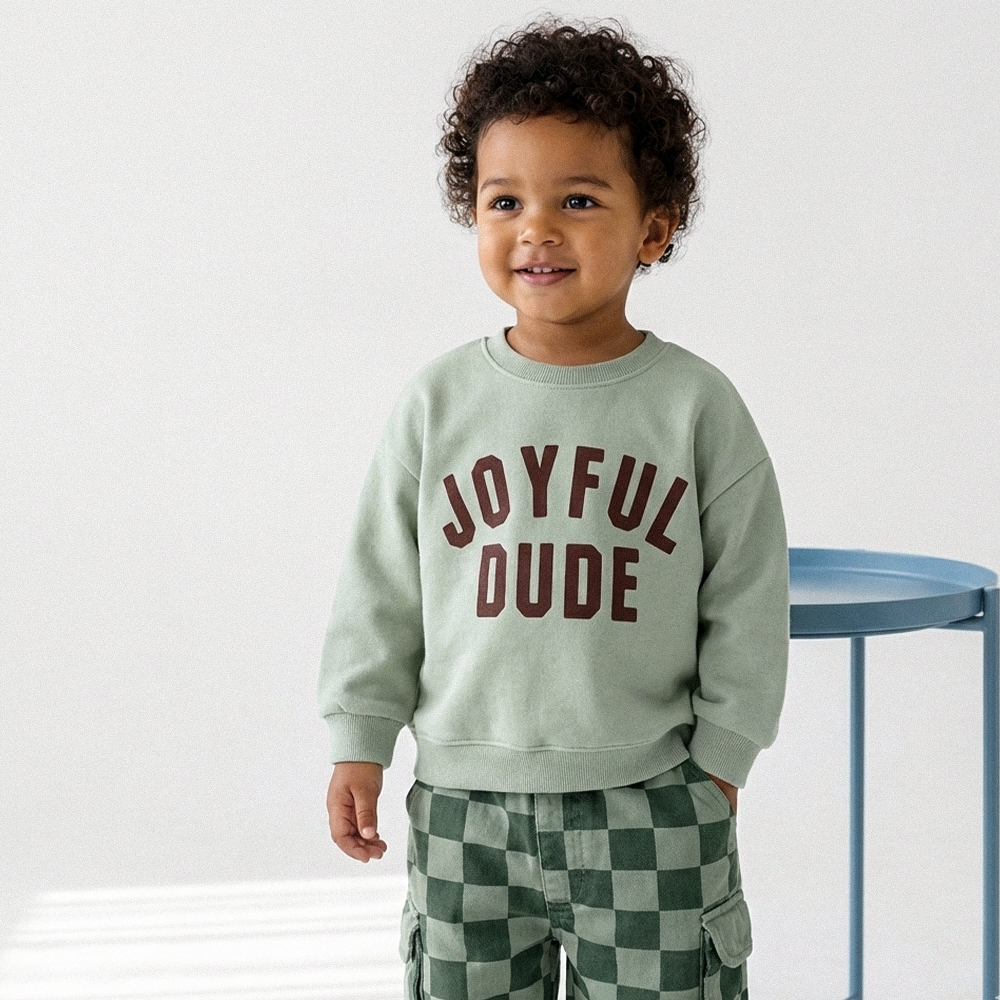 JOYFUL DUDE Baby & Kids Smiley Sweatshirt