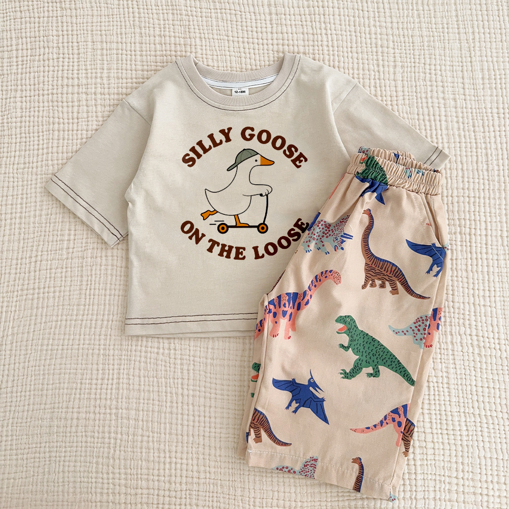 SILLY GOOSE ON THE LOOSE Baby & Kids 2 Piece Set