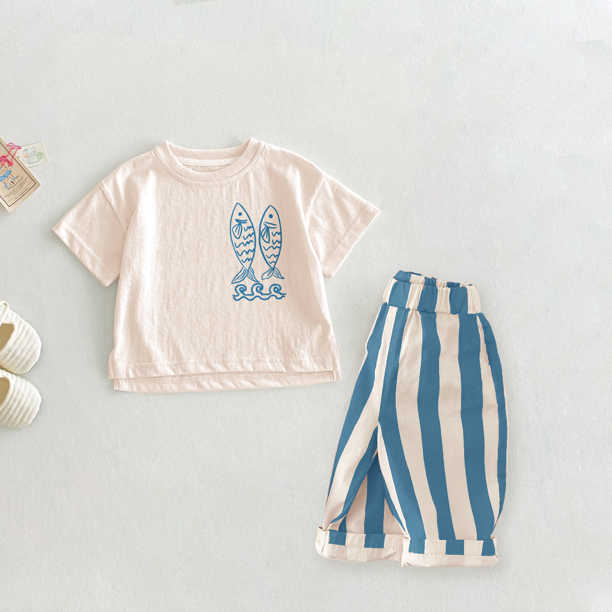 CIAO A TUTTI Baby Toddler Sardines 2 Piece Set