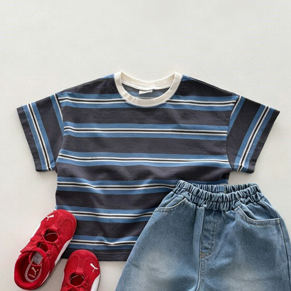 Baby & Kids Stripe Loose-Fitting T-Shirt