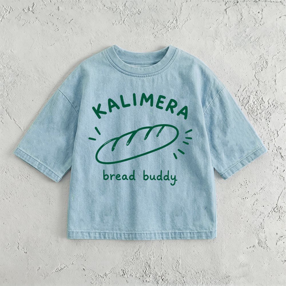 KALIMERA Baby & Kids Bread Washed T-Shirt (6M-12Y)