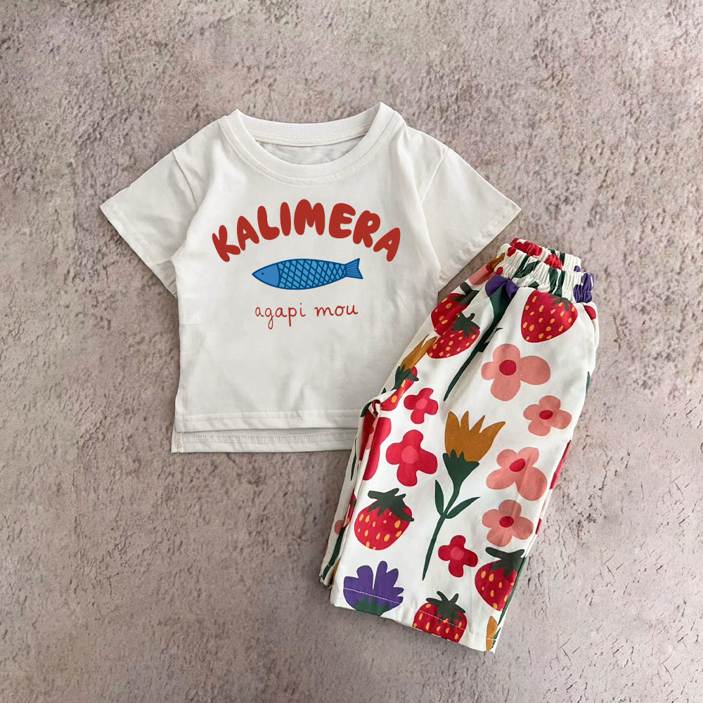 KALIMERA Baby Toddler Sardines Pants Set