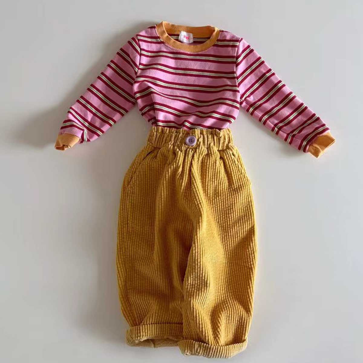 Baby Striped T-shirt and Casual Pants Set