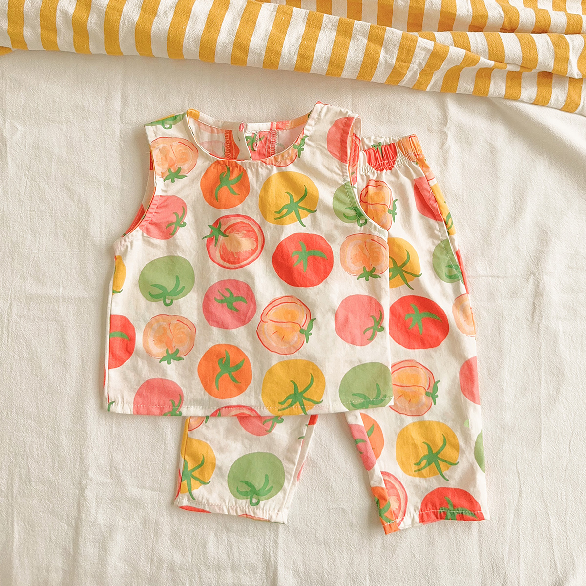 Baby Toddler 2-Piece Colorful Tomatoes Set