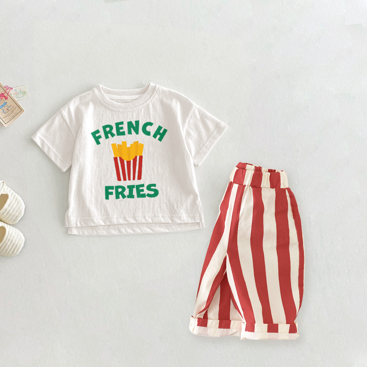 GROCERY LIST 2 Piece Baby Juice Cuke Tomatoes Sweatshirt Sets