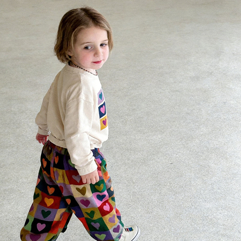 Baby & Kids Colorful Heart Sweatshirt