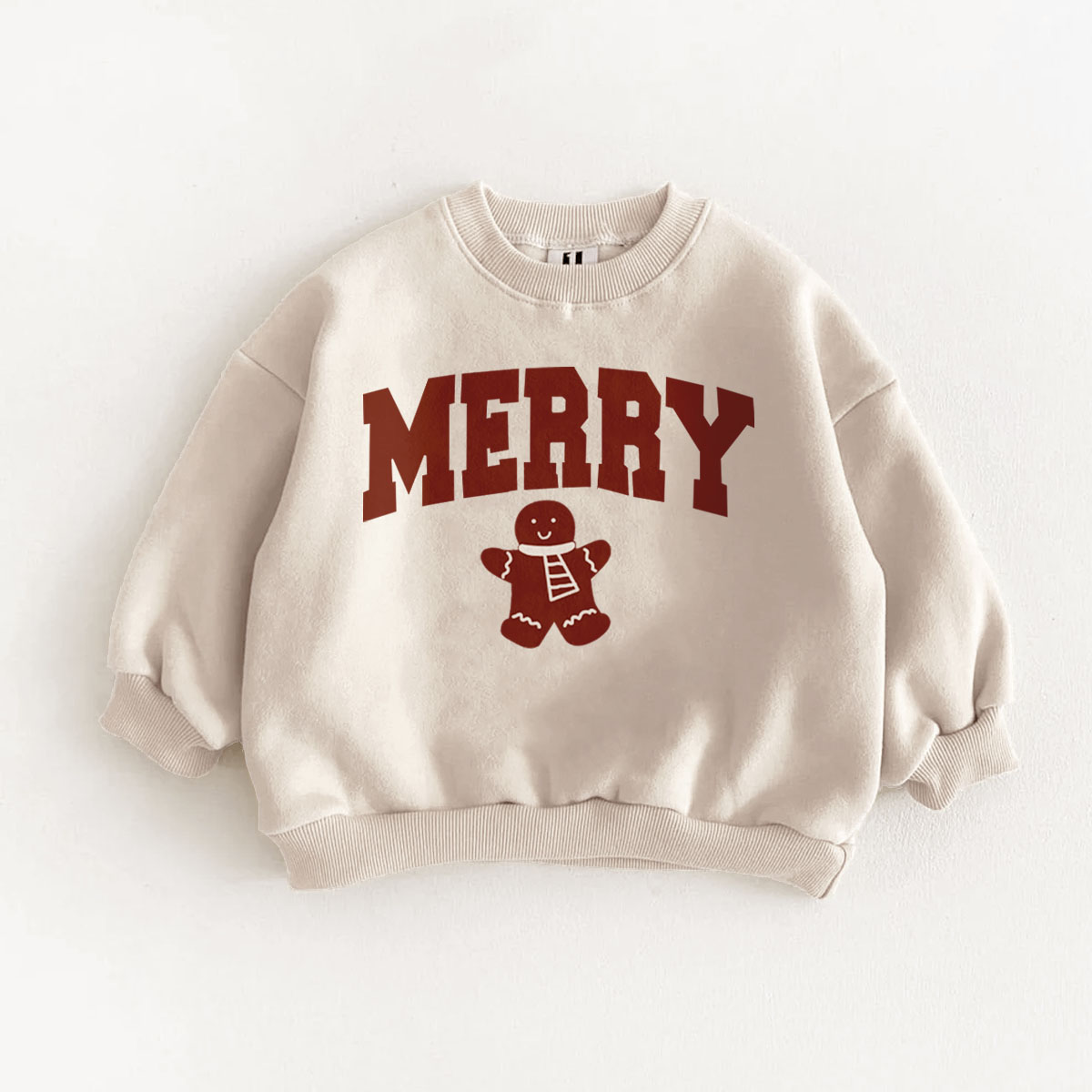 MERRY Baby Toddler Gingerbread man Sweatshirt