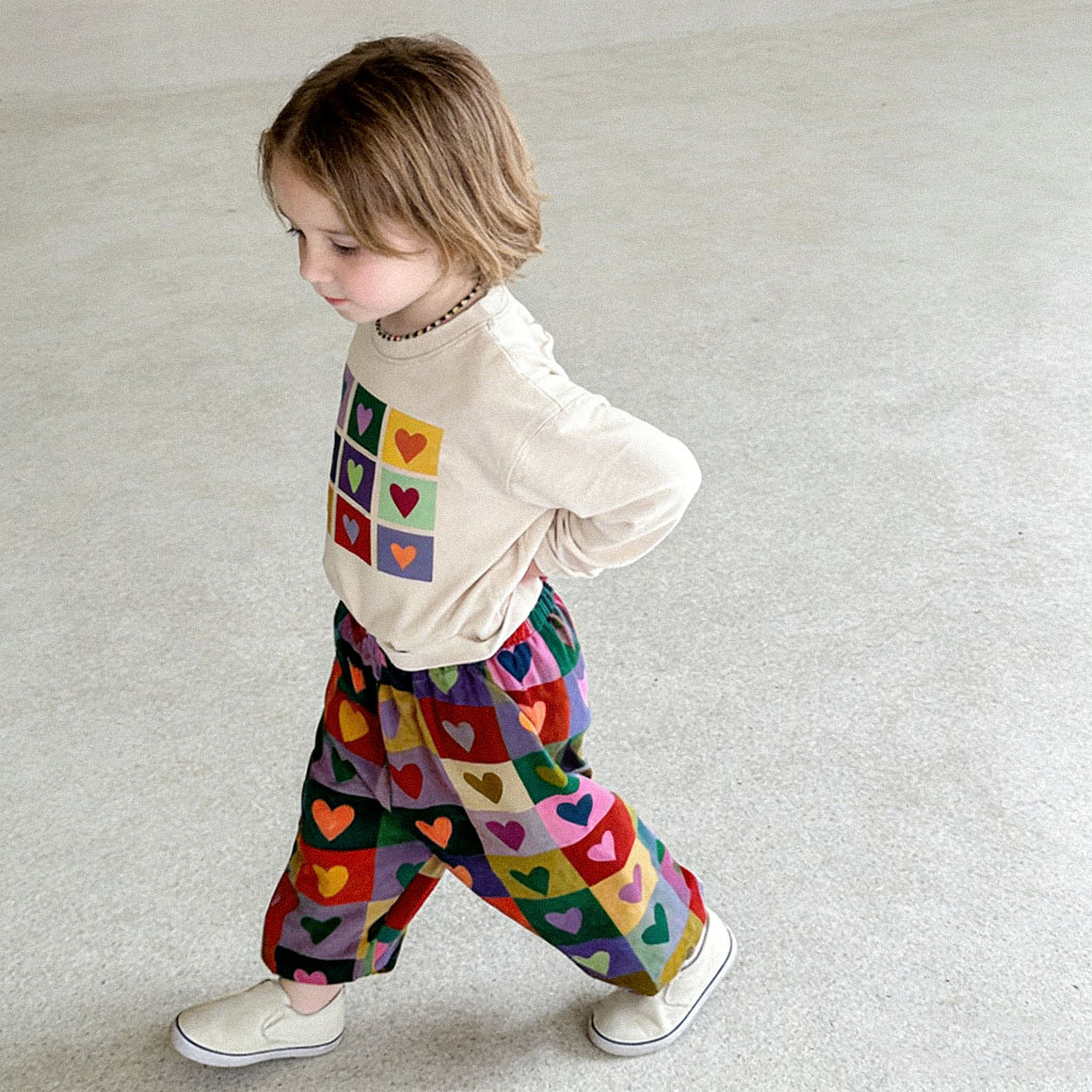 Baby & Kids Colorful Heart Sweatshirt