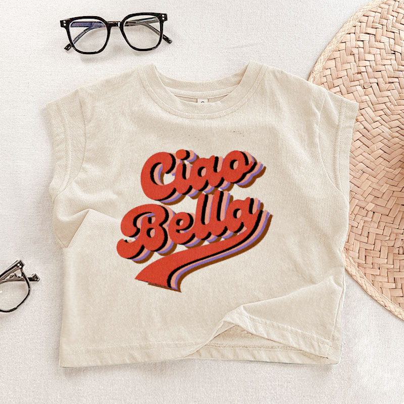 CIAO BELLA Baby Retrò Slogan Tank Top