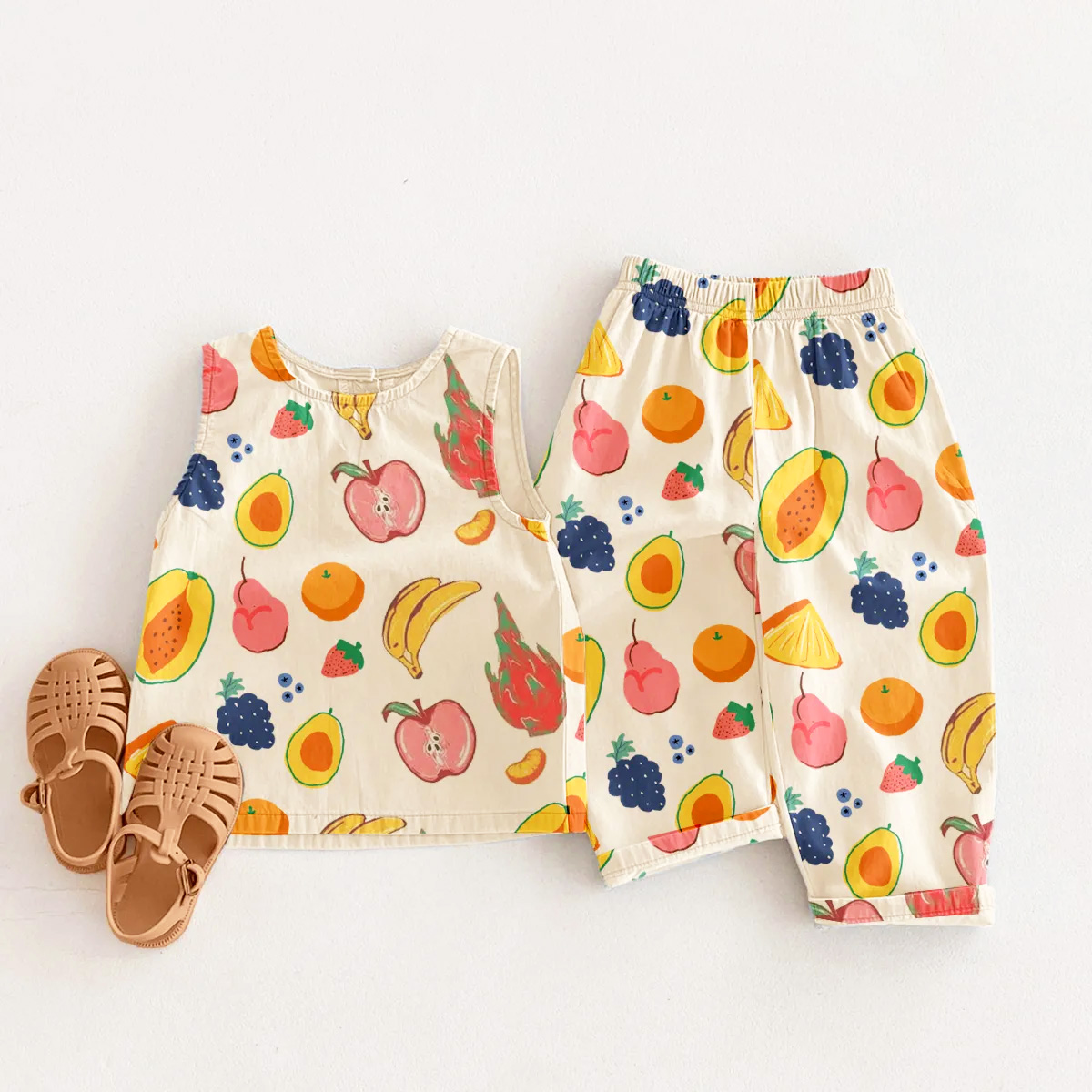 Baby Toddler 2-Piece Fruit Pattern Set