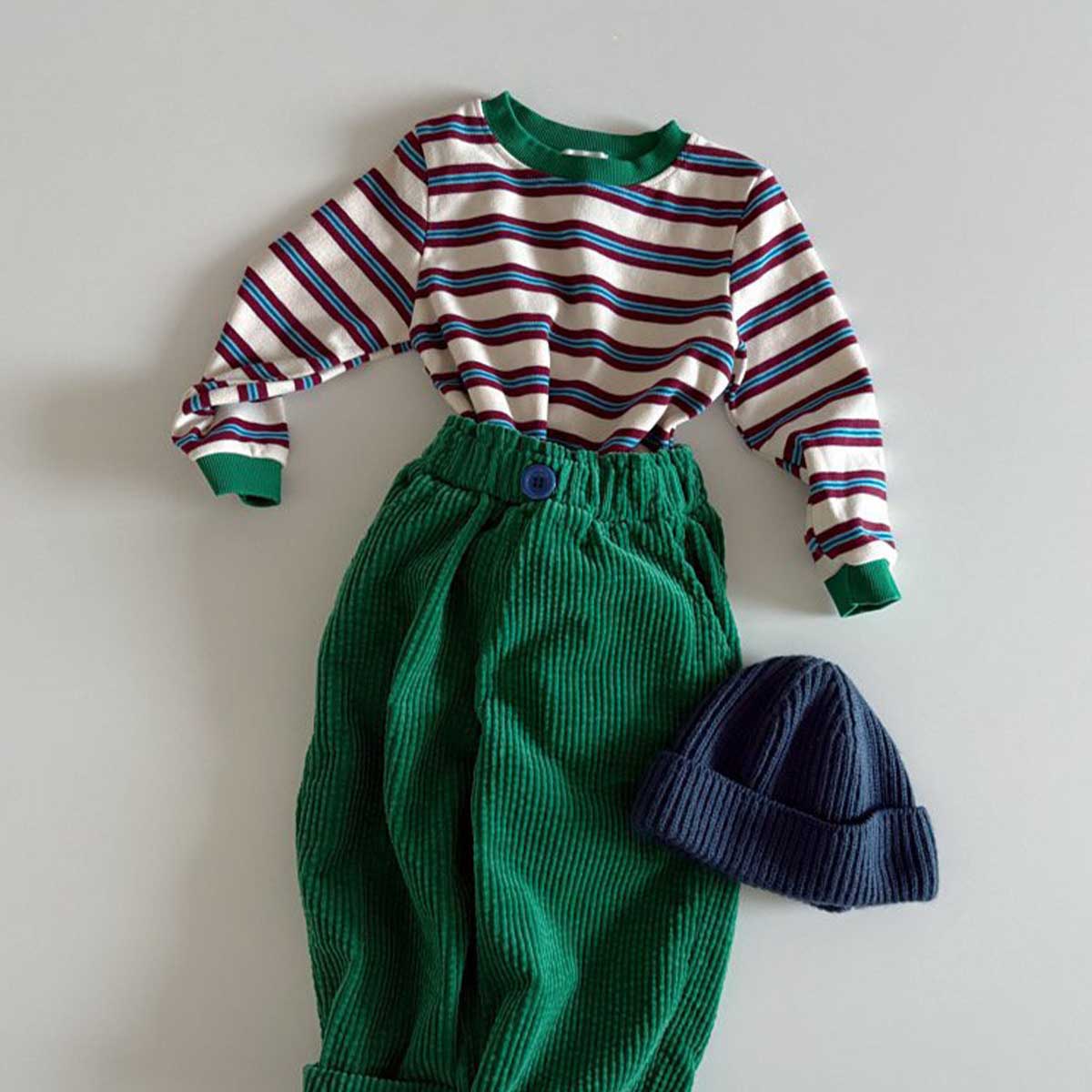 kid Baby Striped T-shirt and Casual Pants Set
