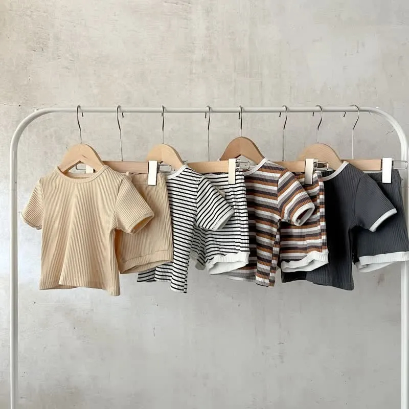 Baby 2-Piece Lovely Striped Basic Set