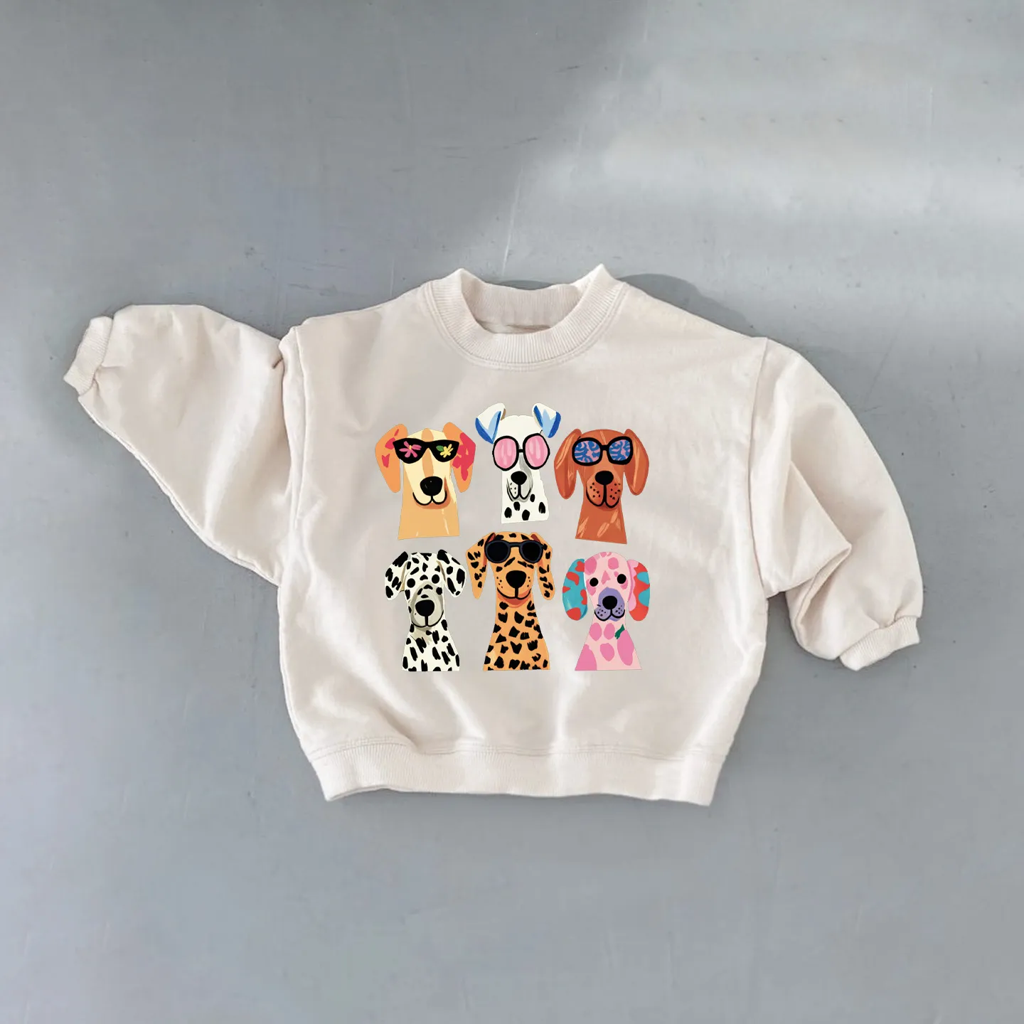 Family Dogs Pattern Sweatshirt