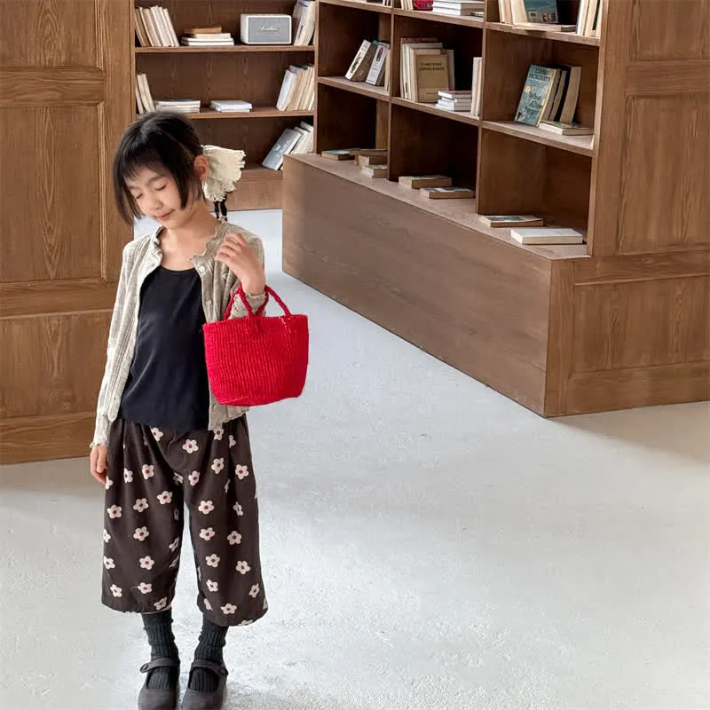 Toddler Allover Flower Loose Pants