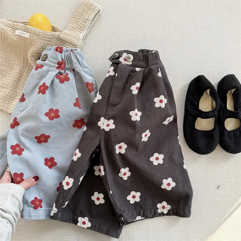 Toddler Allover Flower Loose Pants
