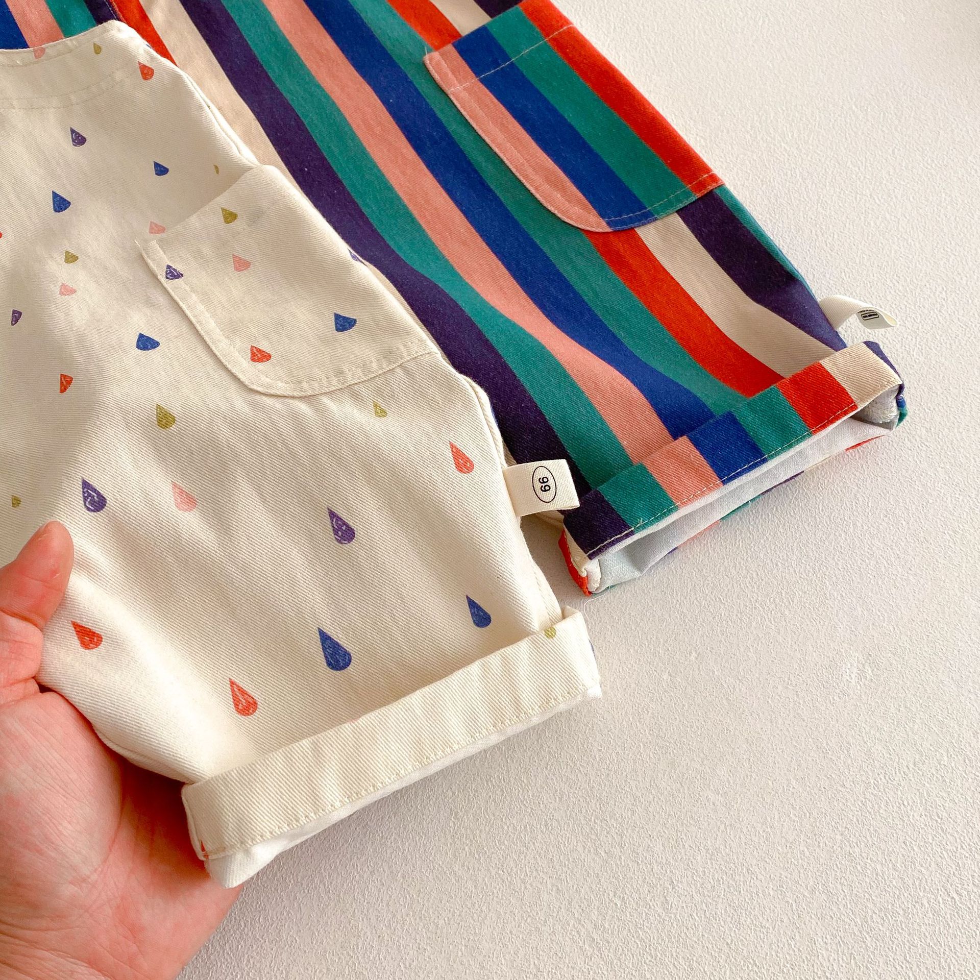 Baby Polka Dot Stripes Overalls