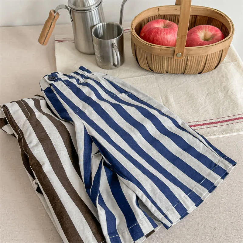 Toddler Vertical Striped Loose Pants