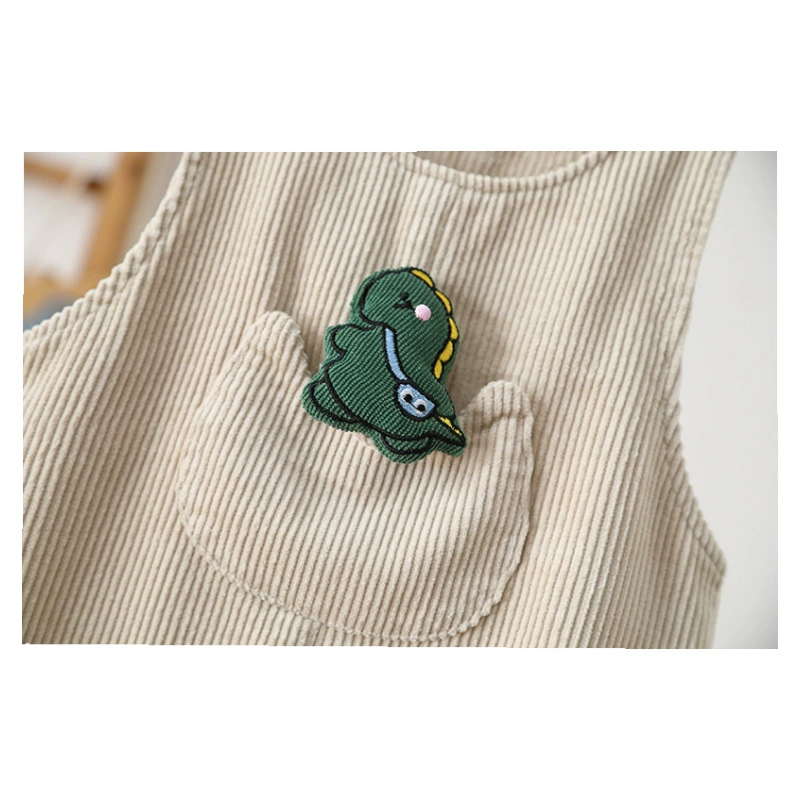 Baby 3D Dinosaur Denim Overalls