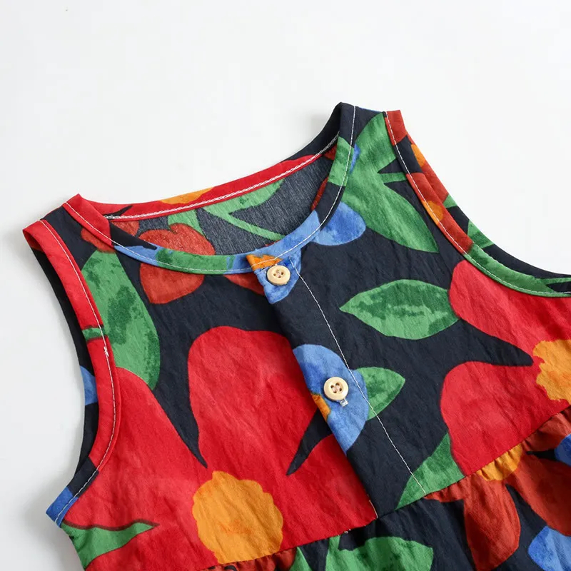 Baby Girl Dark Blue Floral Romper