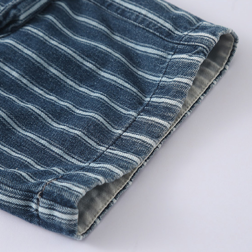 Kids Stripe Cargo Denim Pants