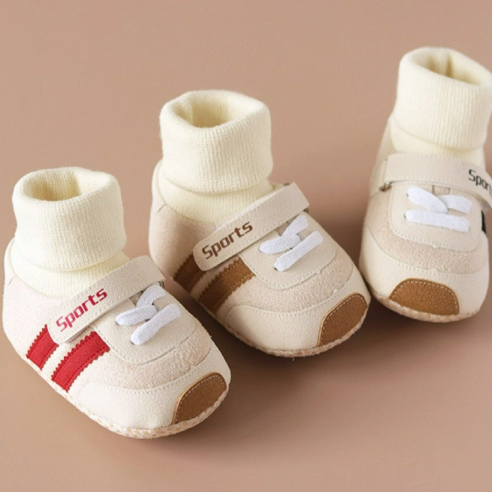 Baby Stripe Color Blocking Socks Shoes