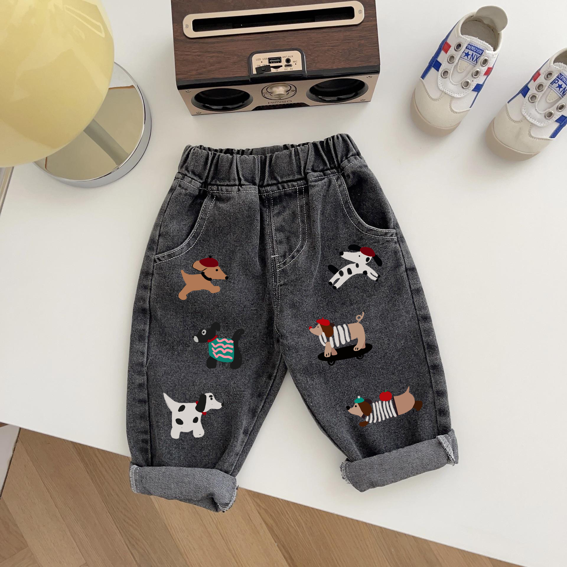 Baby Toddler Dog Denim Casual Pants