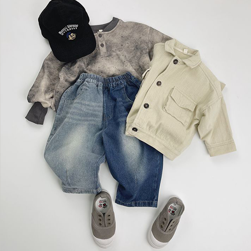 Toddler Retro Contrast Washed Jeans