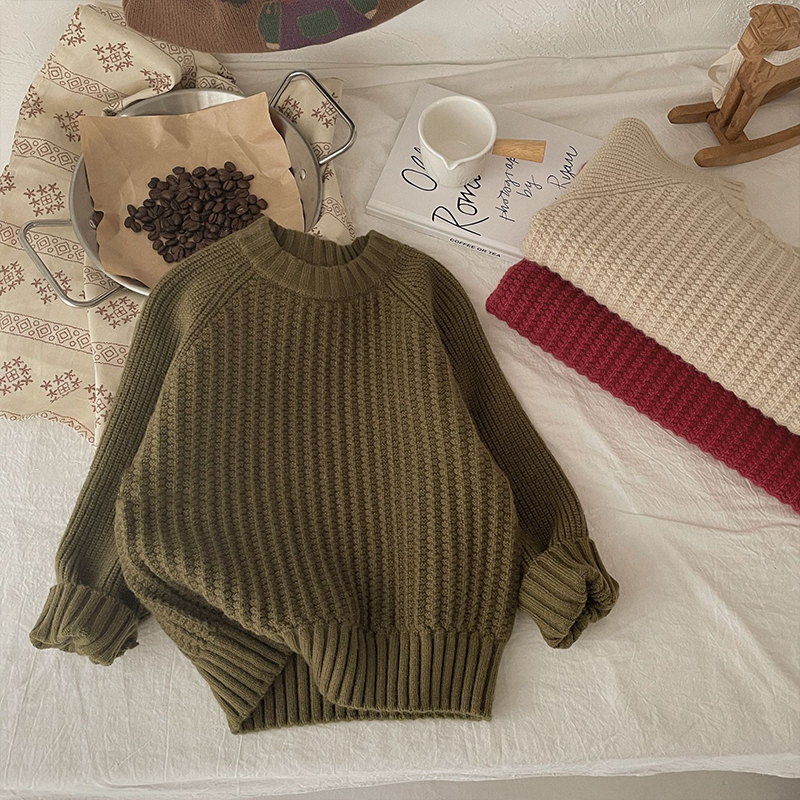 Toddler Retro Twist Pullover Sweater