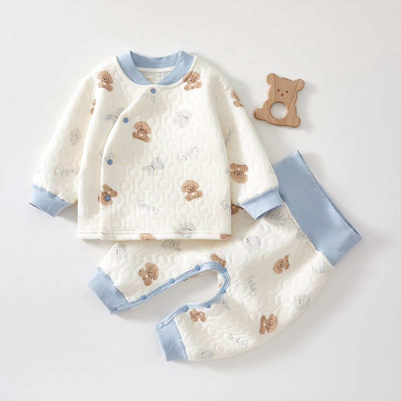 Baby 2 Piece Cute Dog Quilted Set
