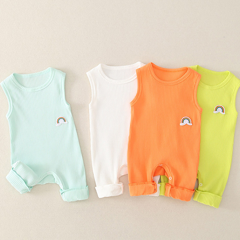 Baby Rainbow Vest Romper