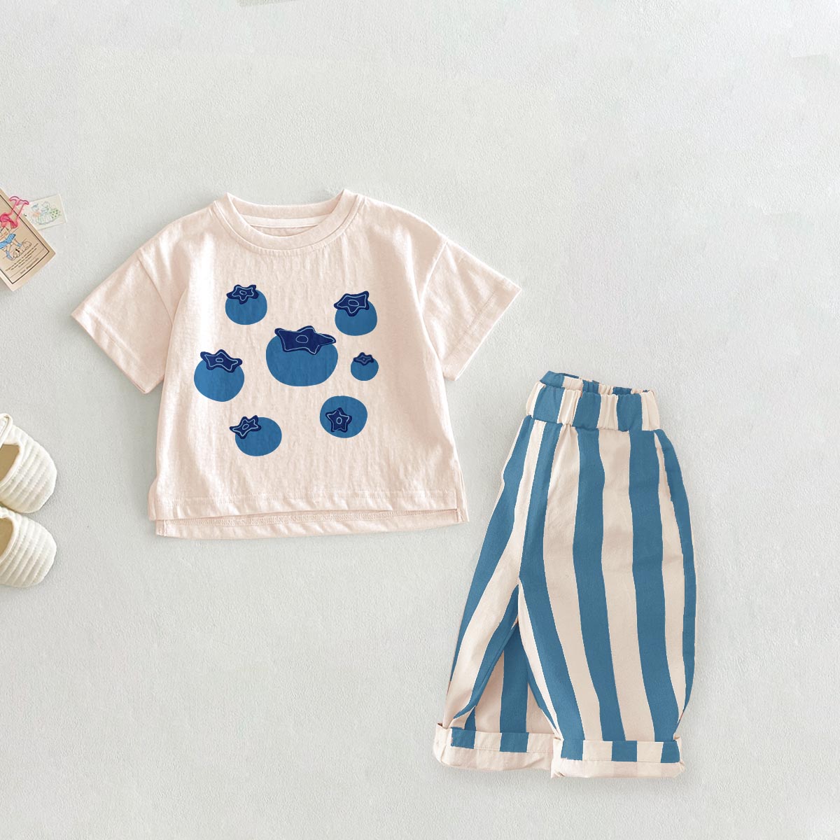 Baby 2-Piece Blueberry Casual Pants Set
