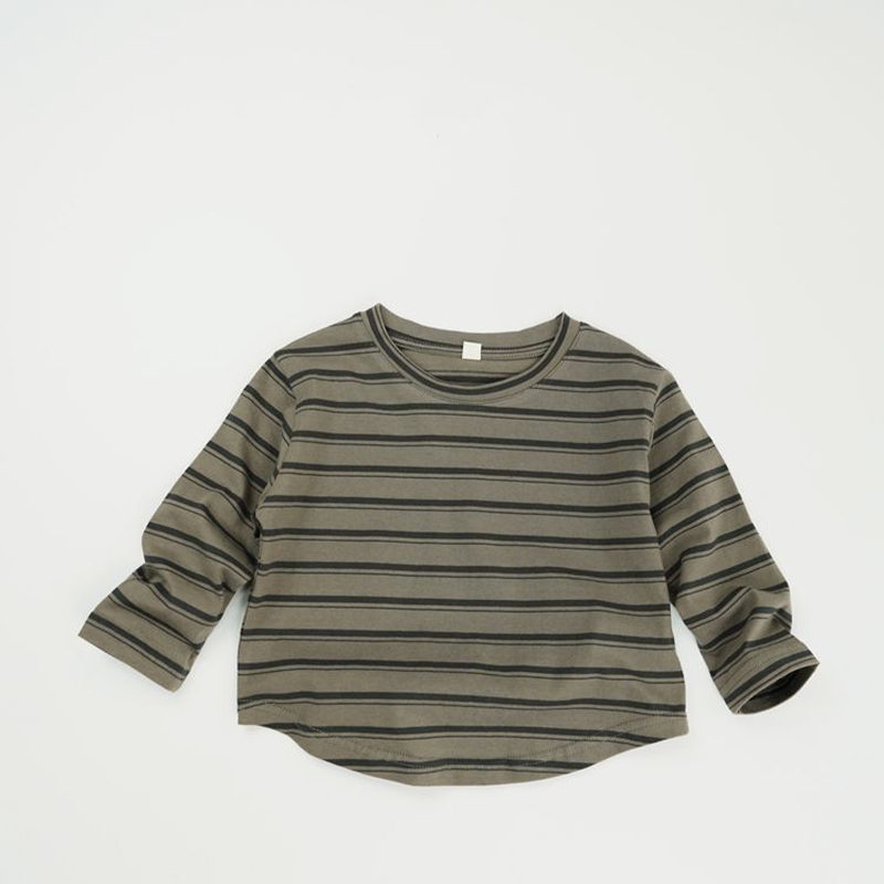 Toddler Horizontal Striped Soft Simple T-shirt
