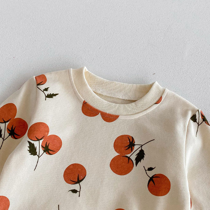 Baby 2-Piece Orange Sweatsuit Set