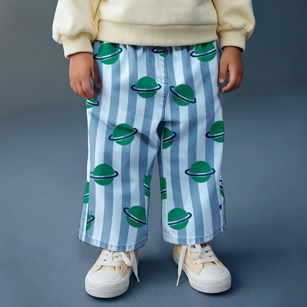 Baby & Kids Planet Stripe Denim Pants
