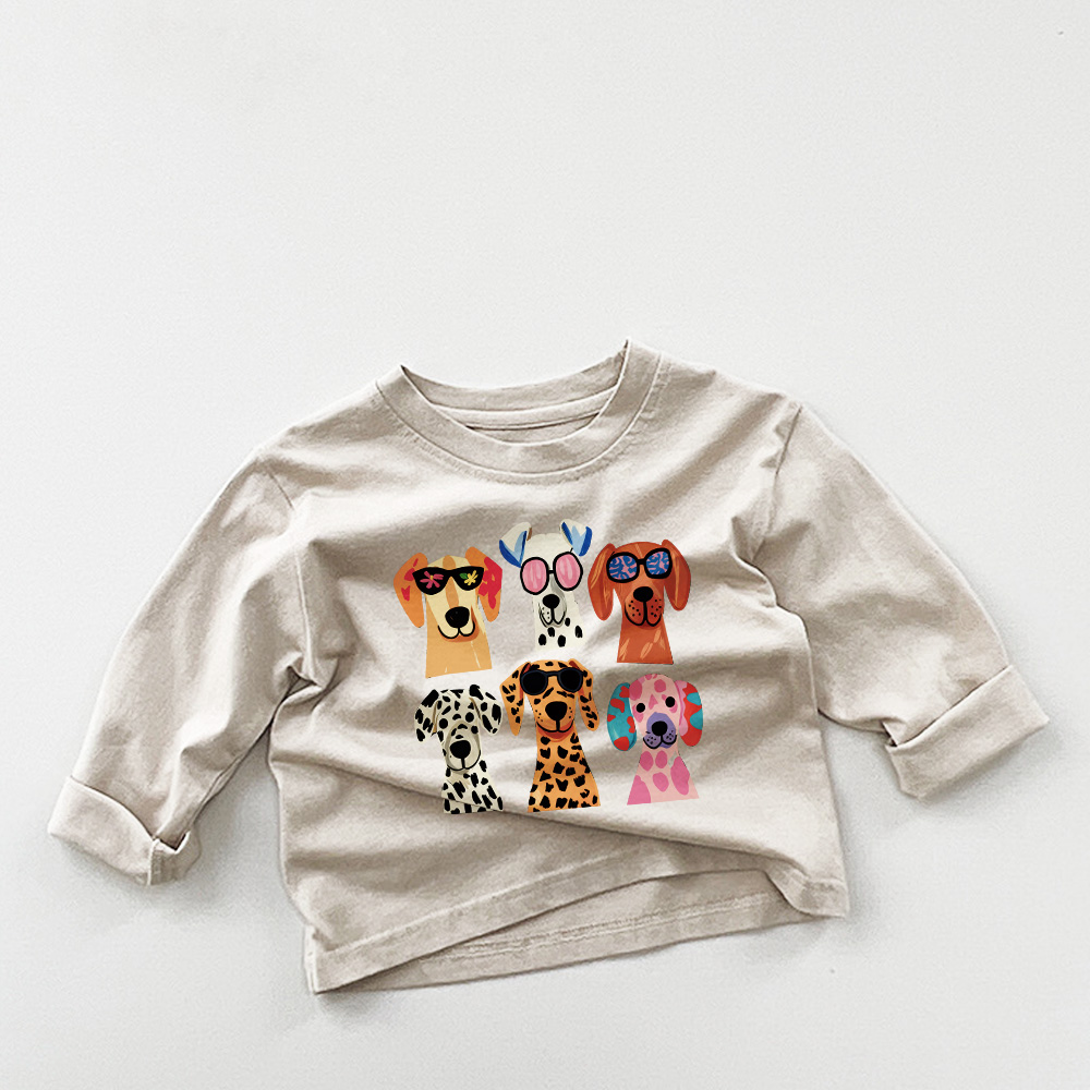 Baby & Kids Dog Solid Color Casual T-Shirt
