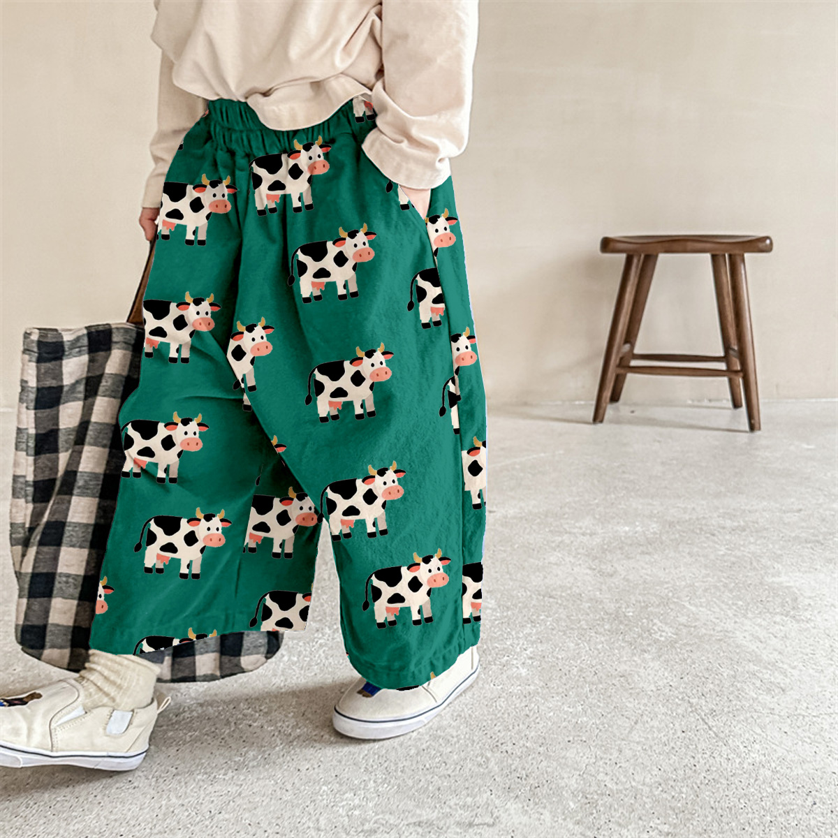 Baby & Kids Dairy Cow Pattern Pants