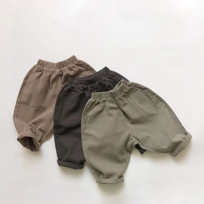 Toddler Casual Simple Pure Color Pants