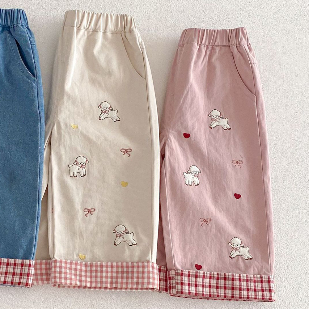 Baby Toddler Embroidered Sheep Pants