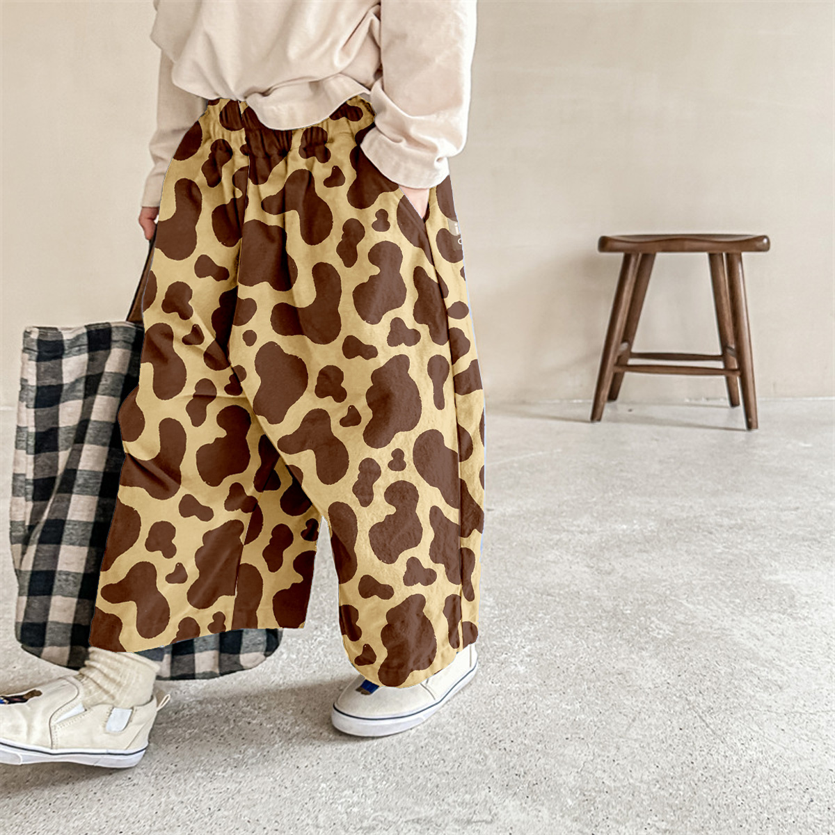 Baby & Kids Cow Print Pants
