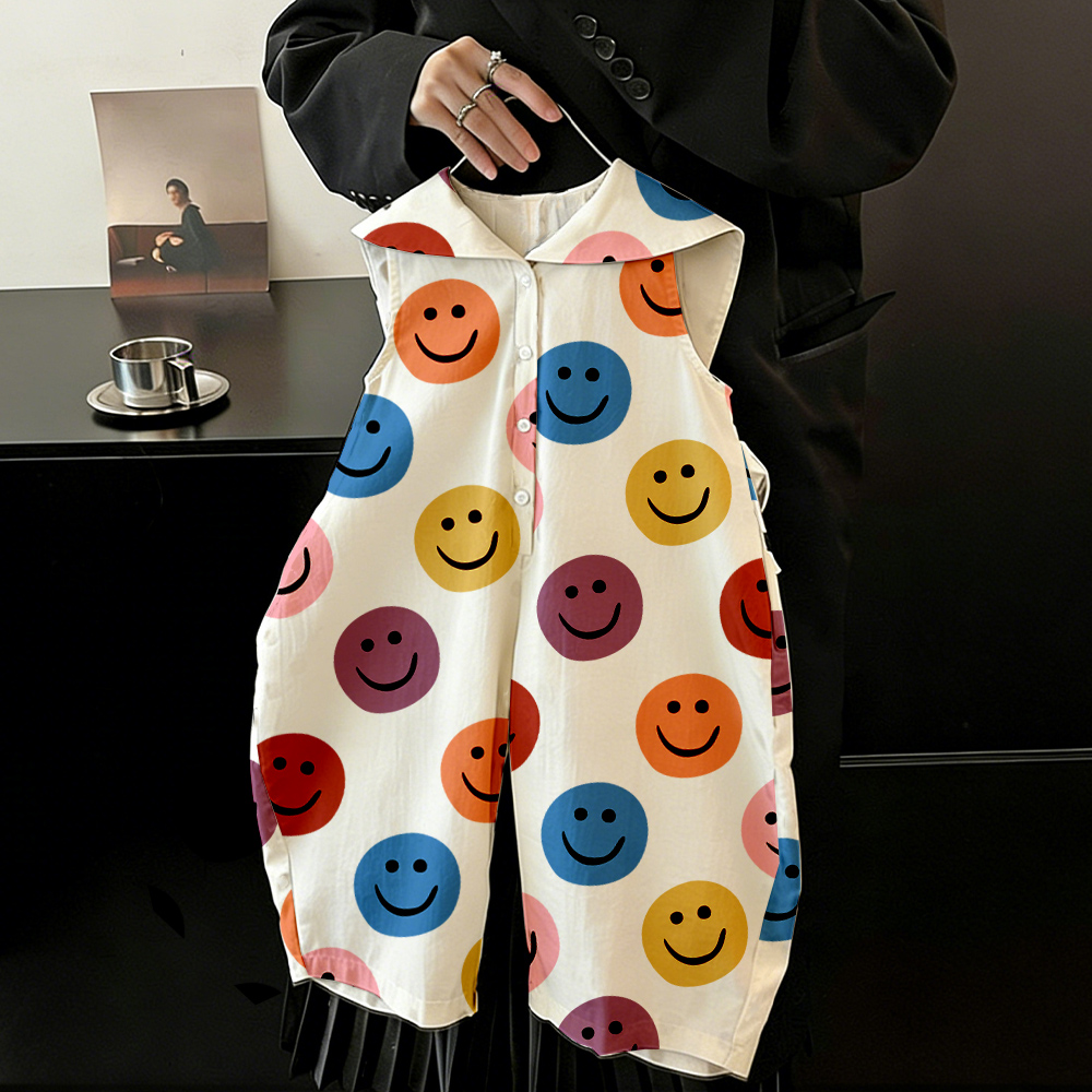 Baby Toddler Colorful Smiley Romper