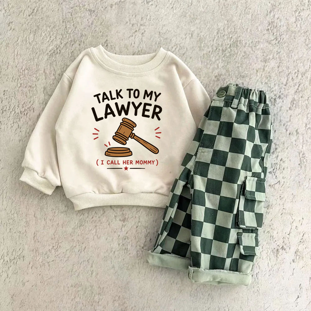 TALK TO MY LAWYER I CALL HER MOMMY Baby & Kids 2-Piece Set