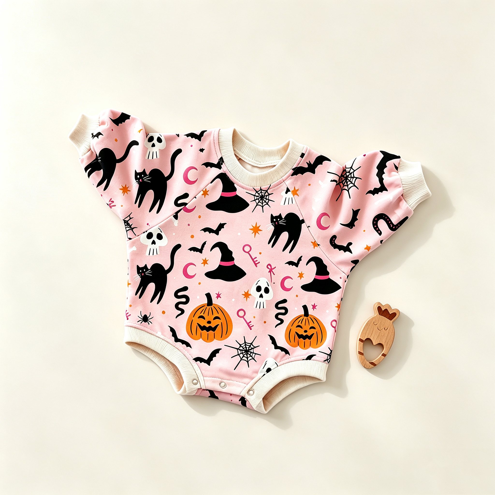 Baby Pumpkin Ghost Bodysuit