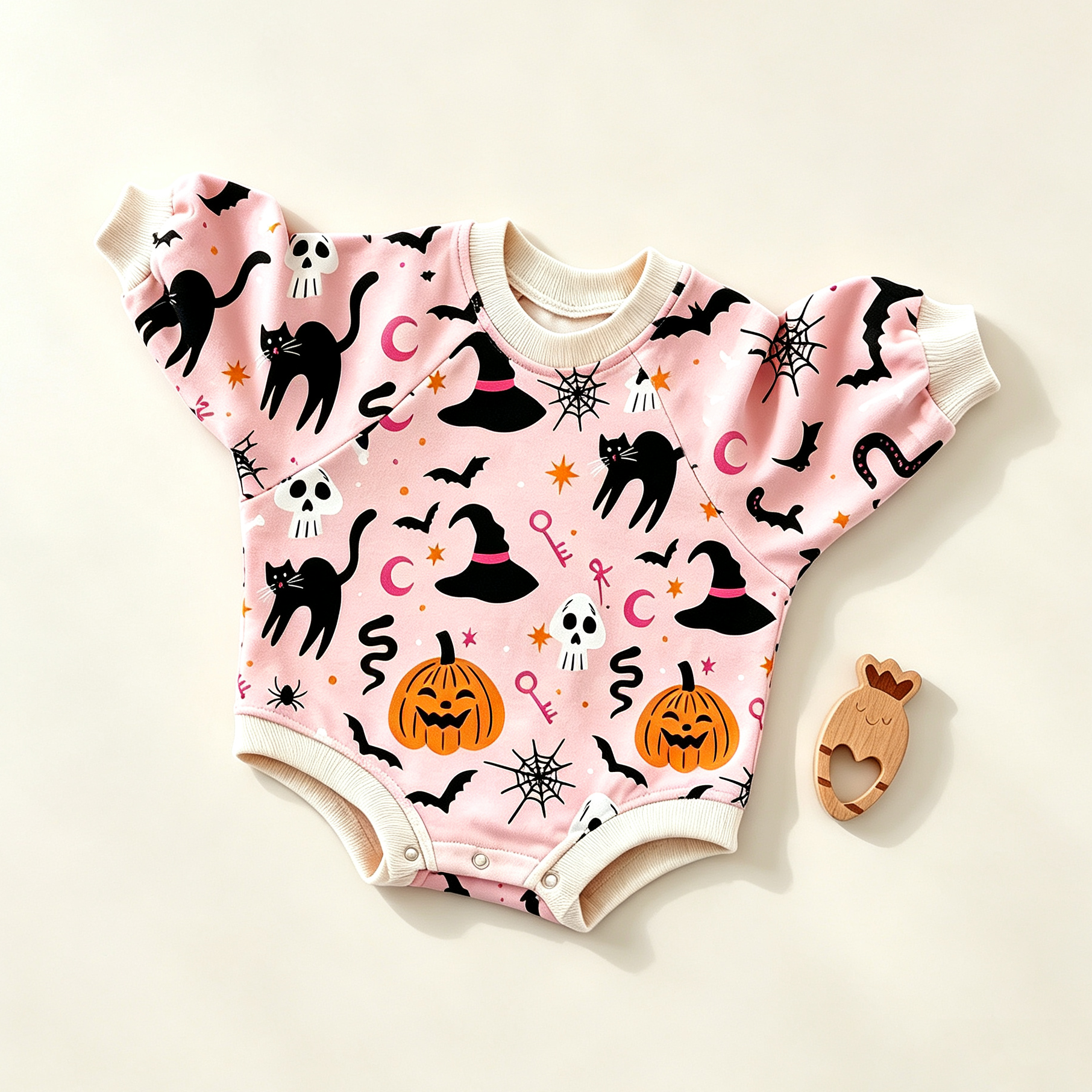 Baby Pumpkin Ghost Bodysuit