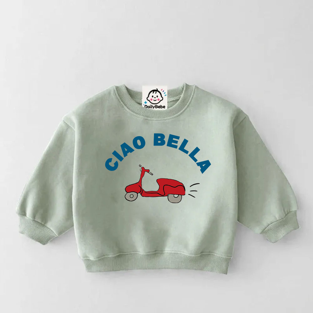 CIAO TUTTI Baby Toddler Bicycle Sweatshirt