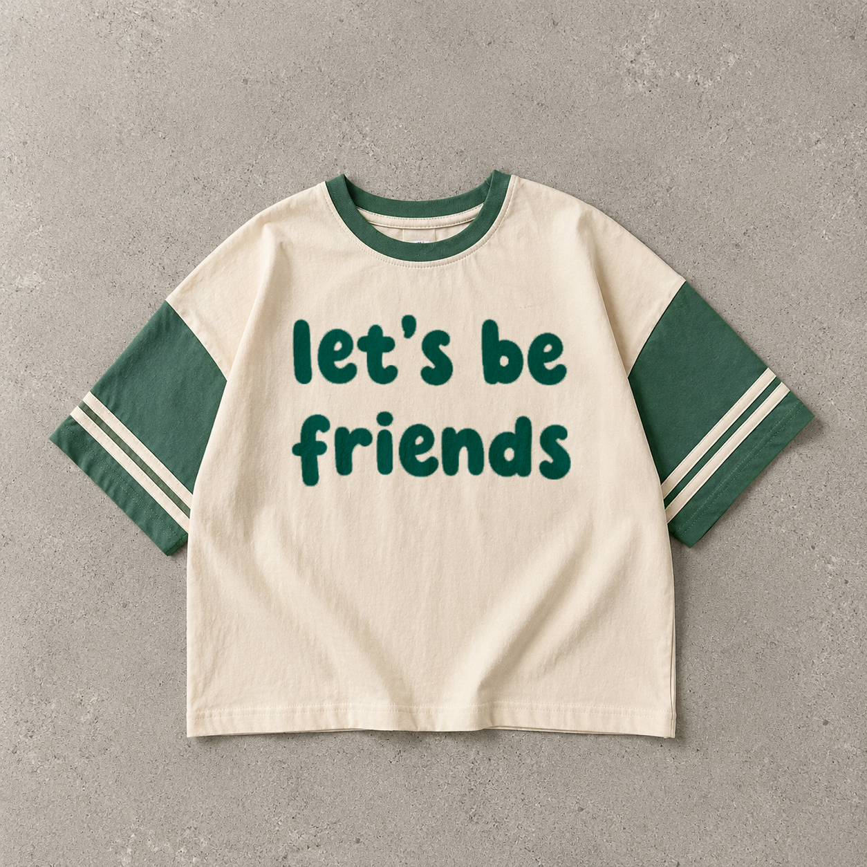 LET'S BE FRIENDS Baby & Kids Color Blocking Tee