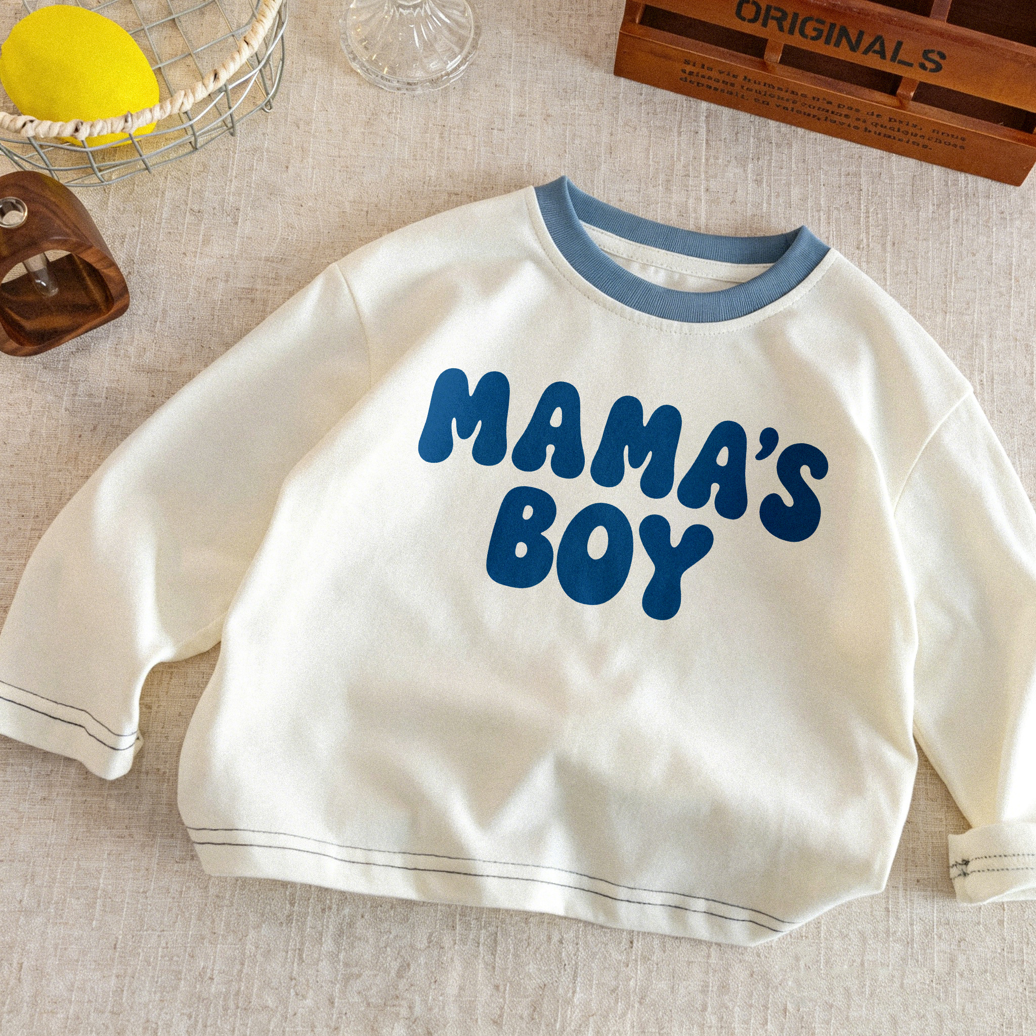 MAMA'S BOY Baby & Kids Slogan Tee