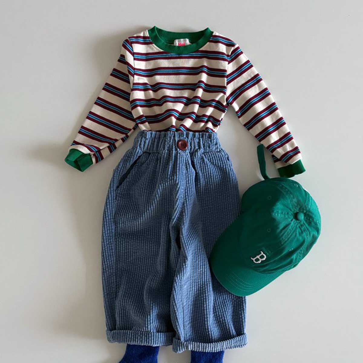 kid Baby Striped T-shirt and Casual Pants Set