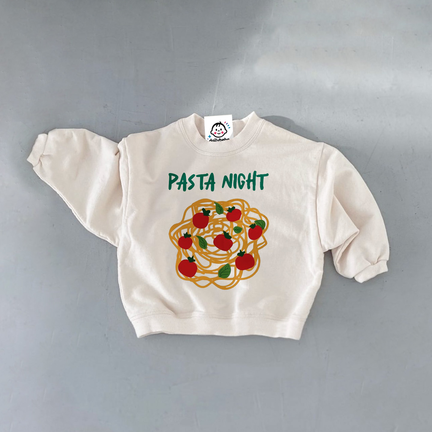 PASTA NIGHT Baby Toddler Pasta Sweatshirt
